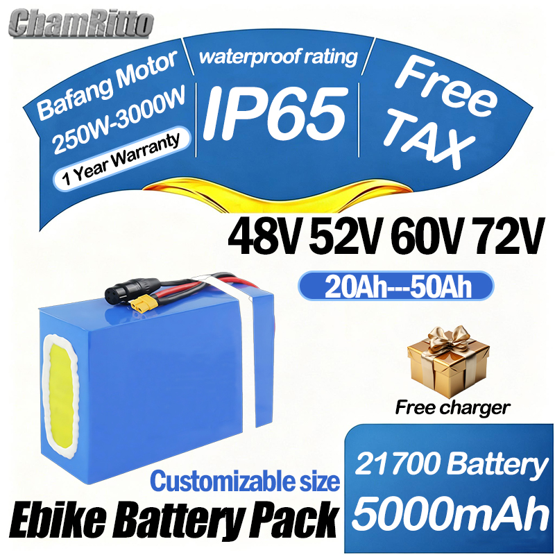 60V 72V 2000W ebike Elektrisch - đánh giá và giá 60V 30Ah 21700 Battery Pack