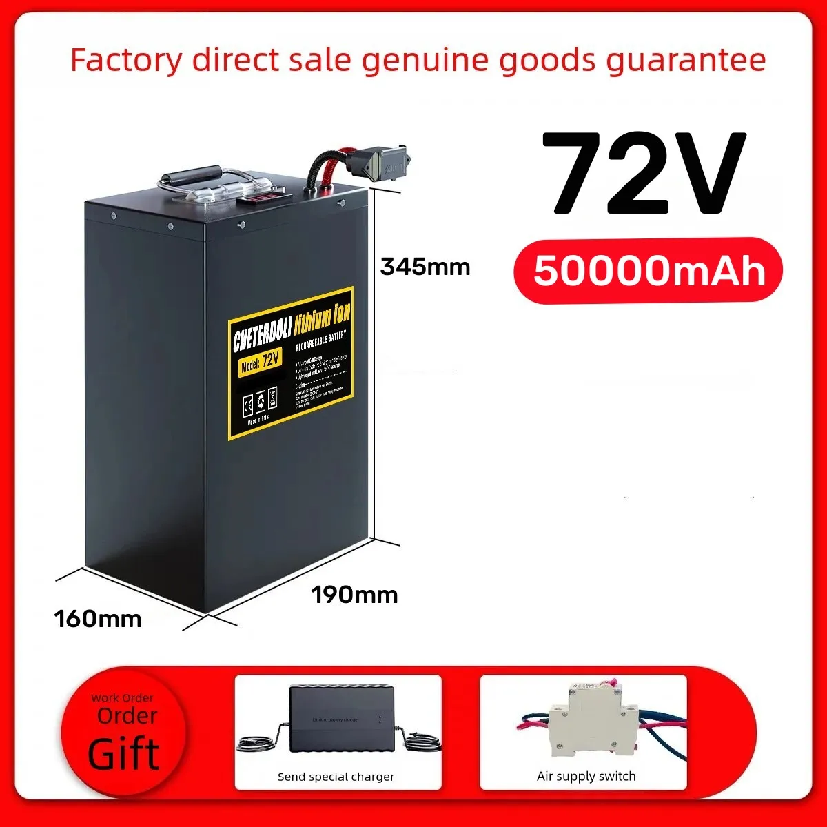 Aleaivy 60V 72V Ebike Lithium  - đánh giá và giá 72V 30Ah Lifepo4 Battery Pack