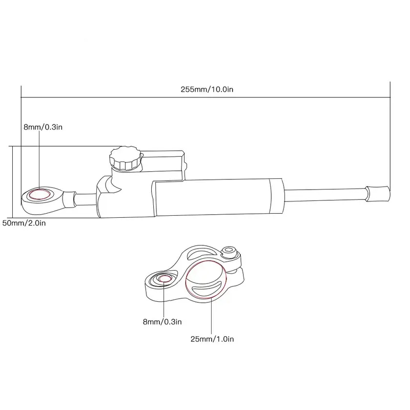 For Honda CB900F Hornet CB919  - đánh giá và giá Steering Damper Stabilizer Kit Cnc