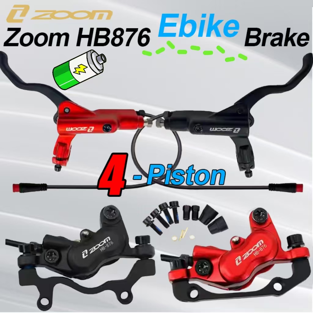 ZOOM HB-876E E-Bike 4-Piston H - đánh giá và giá Zoom Hydraulic Brake 4 Piston E-Scooter