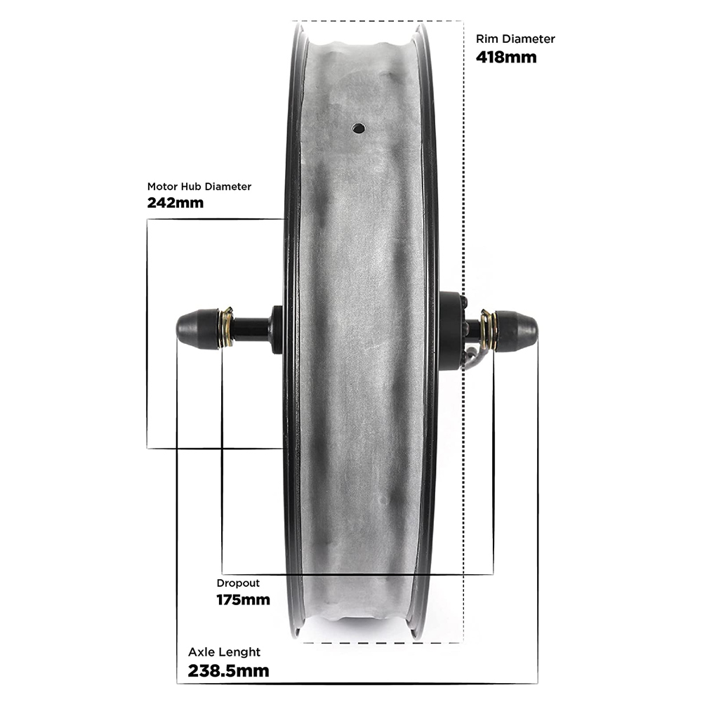 High Power 20 Inch Brushless G - đánh giá và giá 60V 5000W Brushless Hub Motor