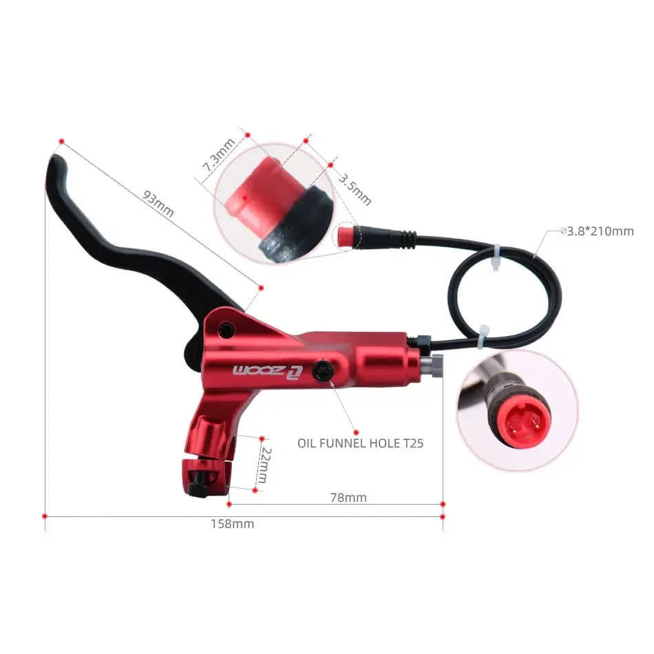 ZOOM HB-876E 4-piston Disc Hyd - đánh giá và giá Zoom Hydraulic Brake 4 Piston E-Scooter