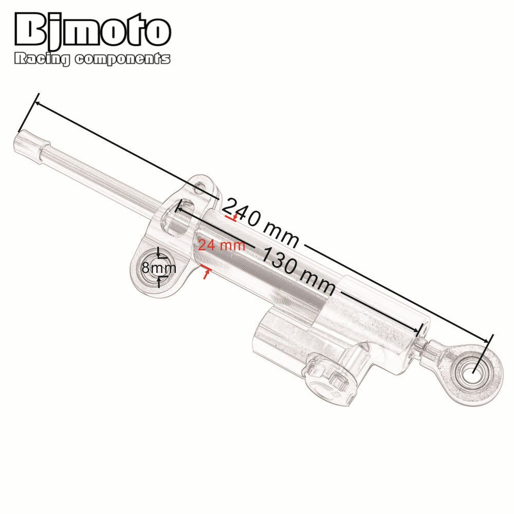 BJMOTO Xe Máy Lái Giảm Chấn Gắ - đánh giá và giá Steering Damper Stabilizer Kit Cnc