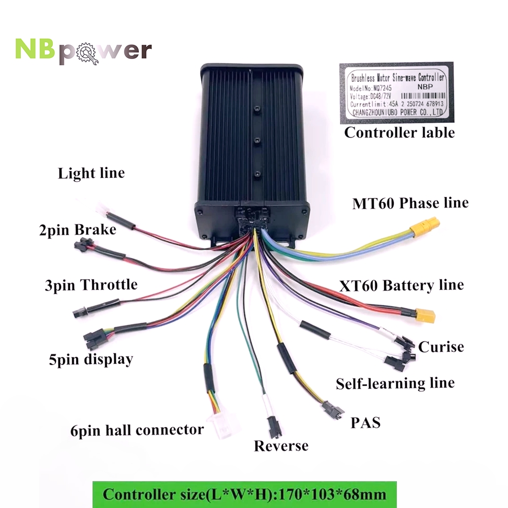 Dual Mode NBpower 48V/72V 45A  - đánh giá và giá 72V 45A Dual Controller