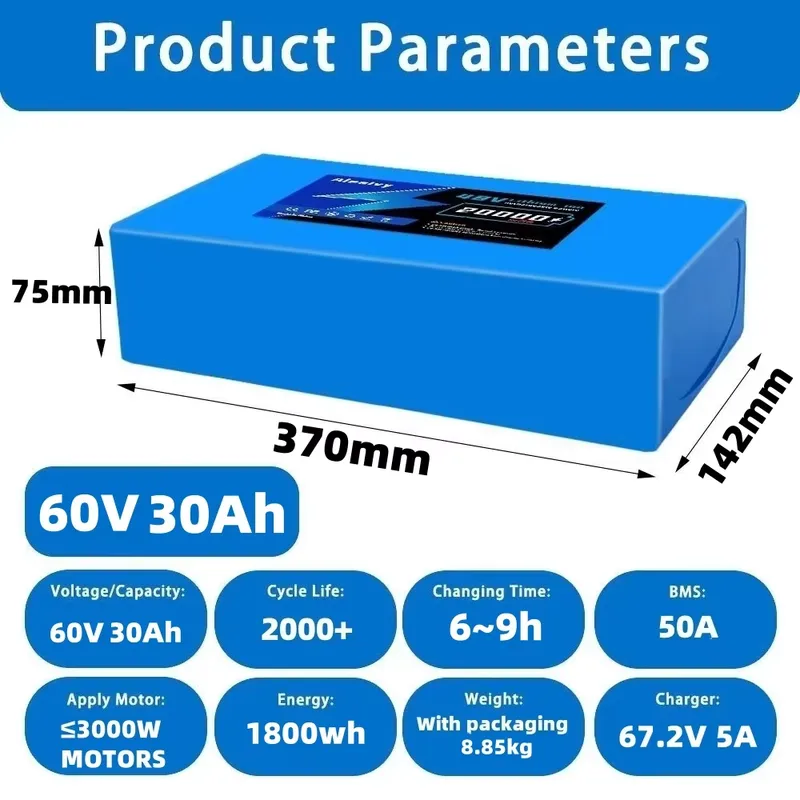 Aleaivy 60V 20AH 30AH 21700 Li - đánh giá và giá 60V 30Ah 21700 Battery Pack