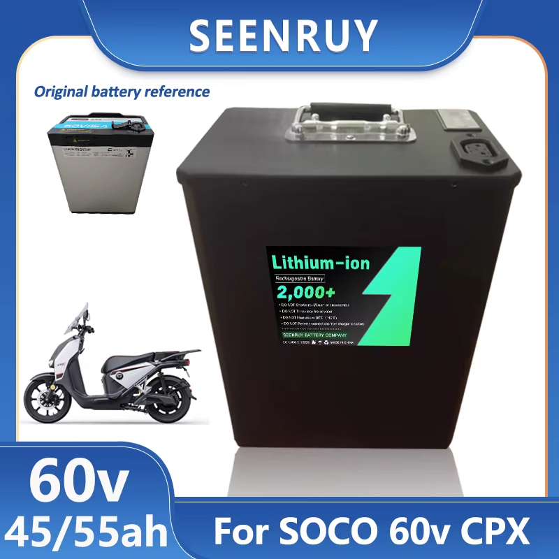 Seenruy Super SOCO CPX Battery - đánh giá và giá 72V 30Ah Lifepo4 Battery Pack
